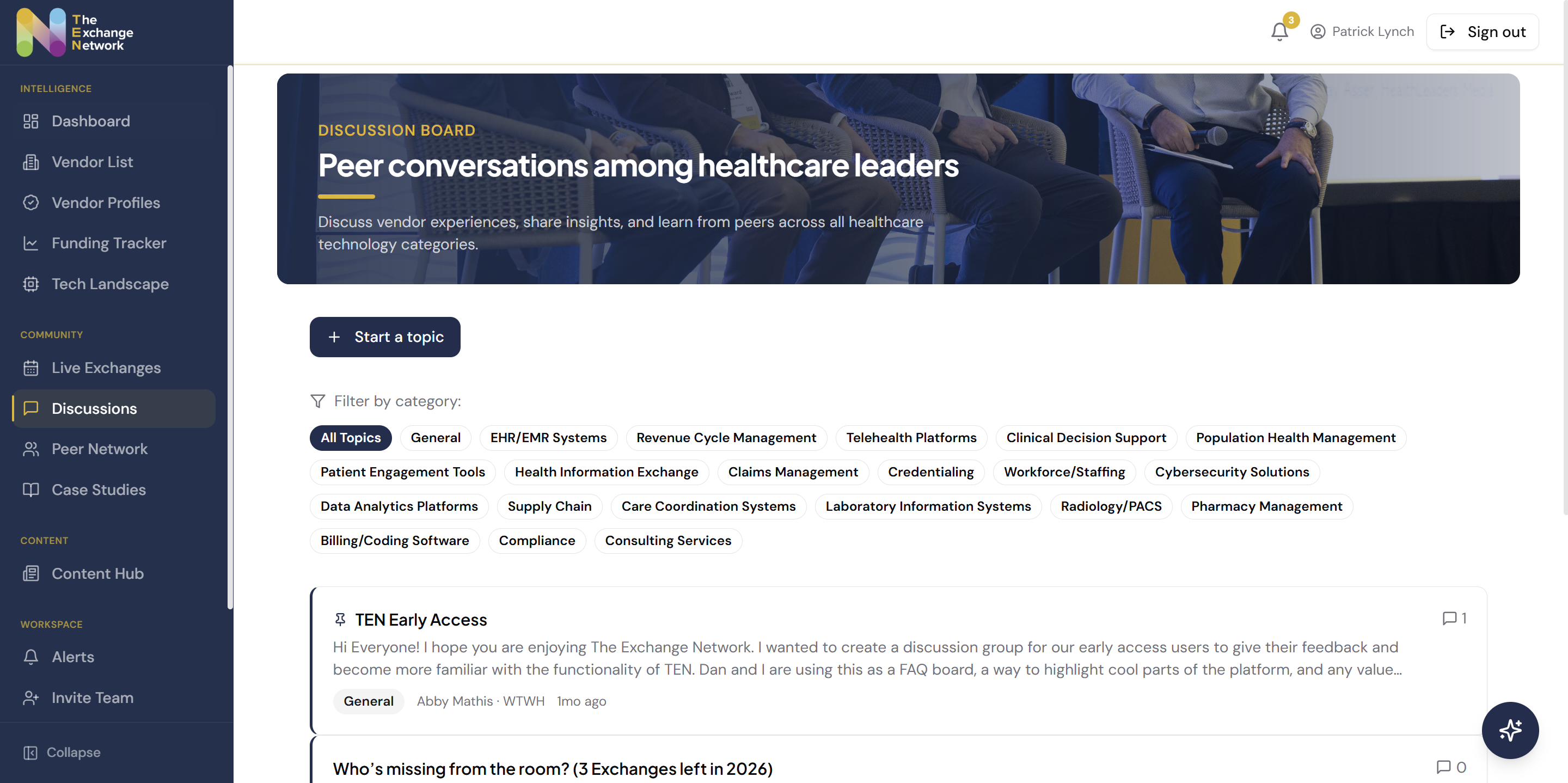 The Exchange Network discussion board
